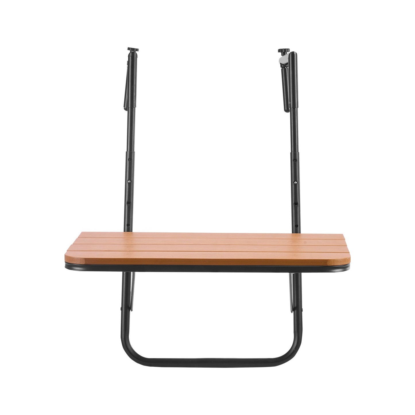 Outdoor Balcony Hanging Table 25x24 Inch Rust-Resistant Foldable Patio Railing Bar Table - Multicolor