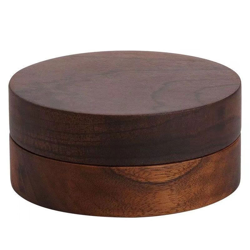 Unique Wooden Walnut Ashtray with Lid - Multiple Colors