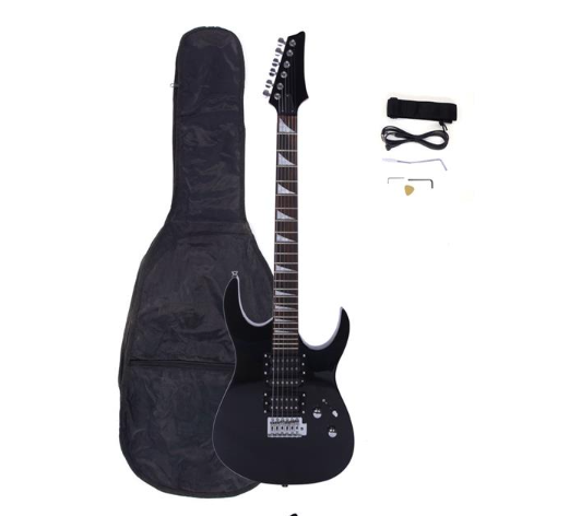 170 Electric Guitar with Bag, Strap, and Accessories - Black