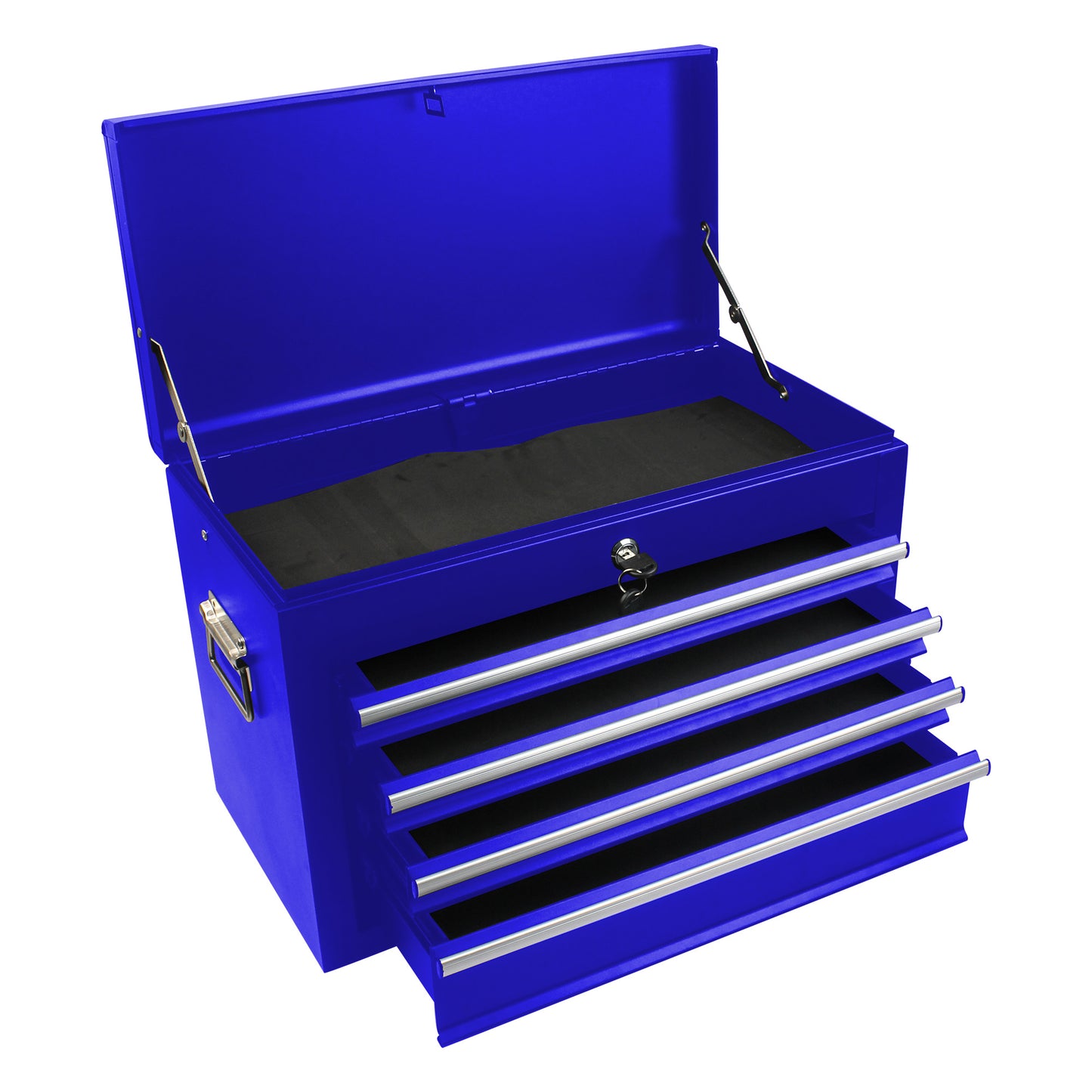 High Capacity Rolling Metal Tool Storage Cabinet with 6 Drawers - Blue