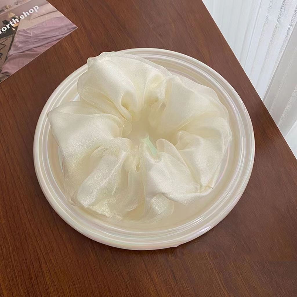 Solid Color Organza Double-Layer Hair Ring for Hair Accessories