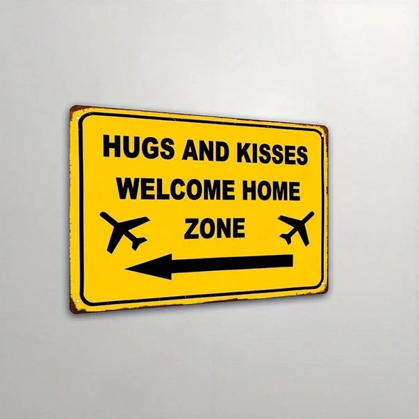Metal Tin Sign Wall Decoration - 20 cm x 20 cm