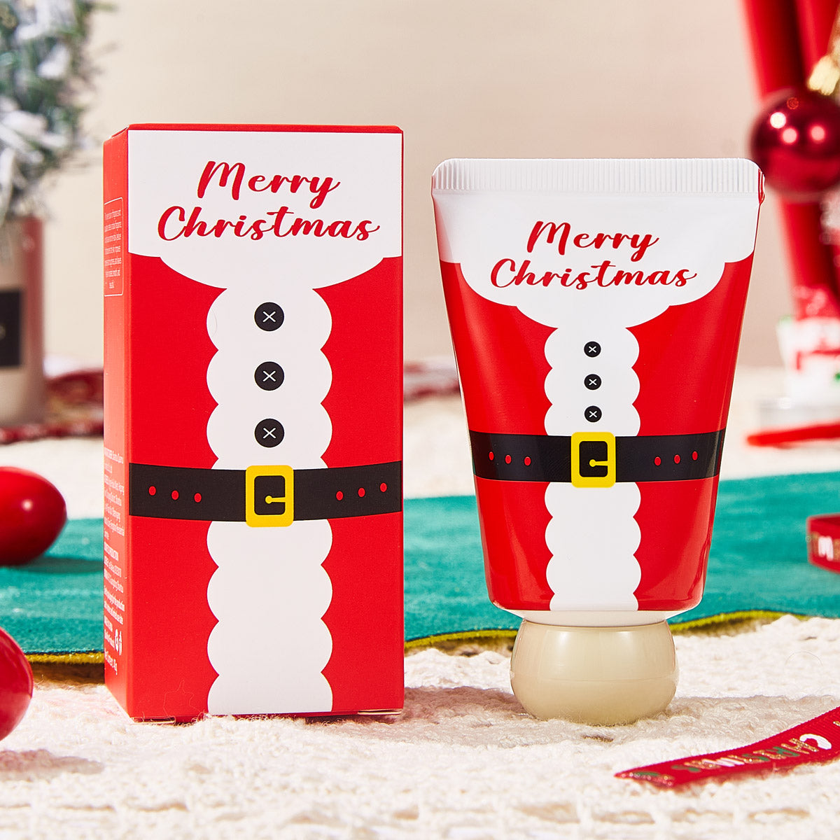 Santa Claus Hand Cream Set - Moisturizing Glycerin & Ceramide Treatment
