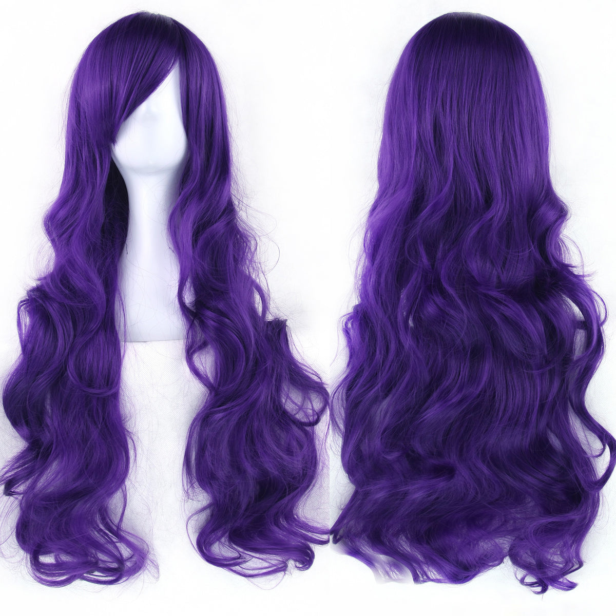 Colorful Cosplay Wig with High-Temperature Fiber, Long Curly Style