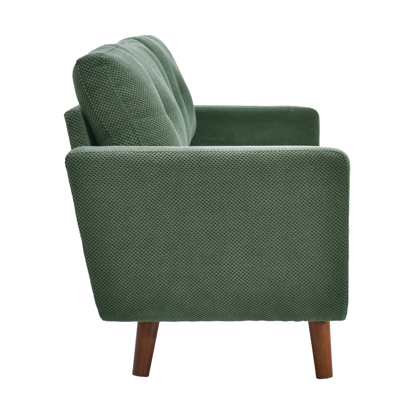 65-Inch Modern Minimalist Two-Seater Sofa - Dark Green