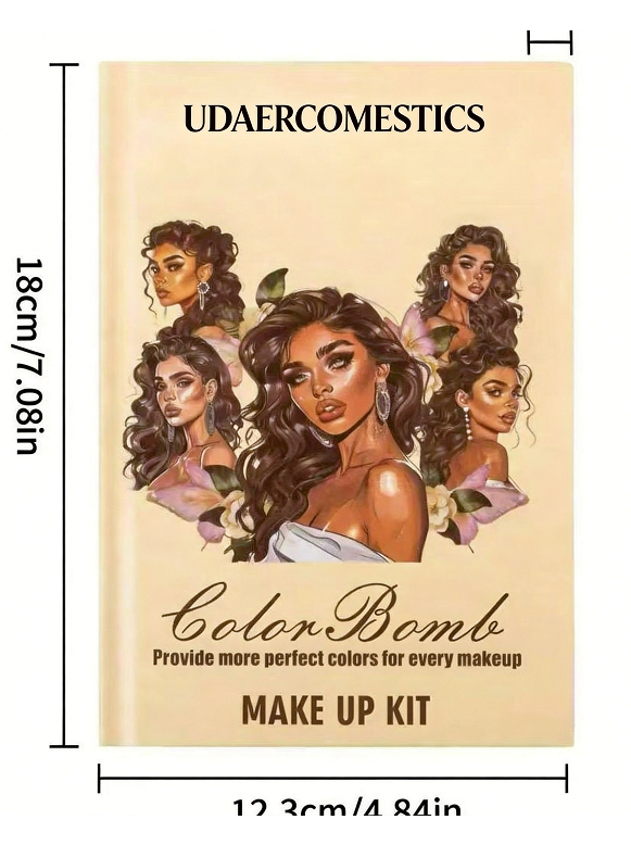 63-Color All-in-One Makeup Palette - Eyeshadow, Blush, Highlighter & Contour
