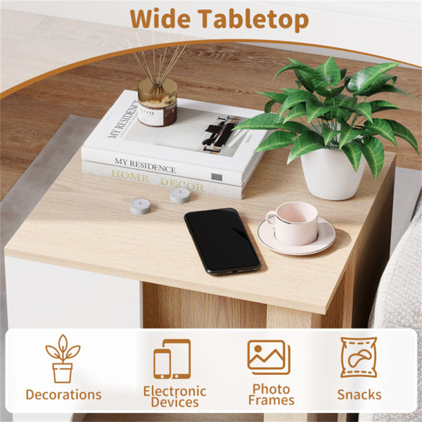 Wooden Cat House Nightstand with Metal Base - Anti-Slip Pet Furniture