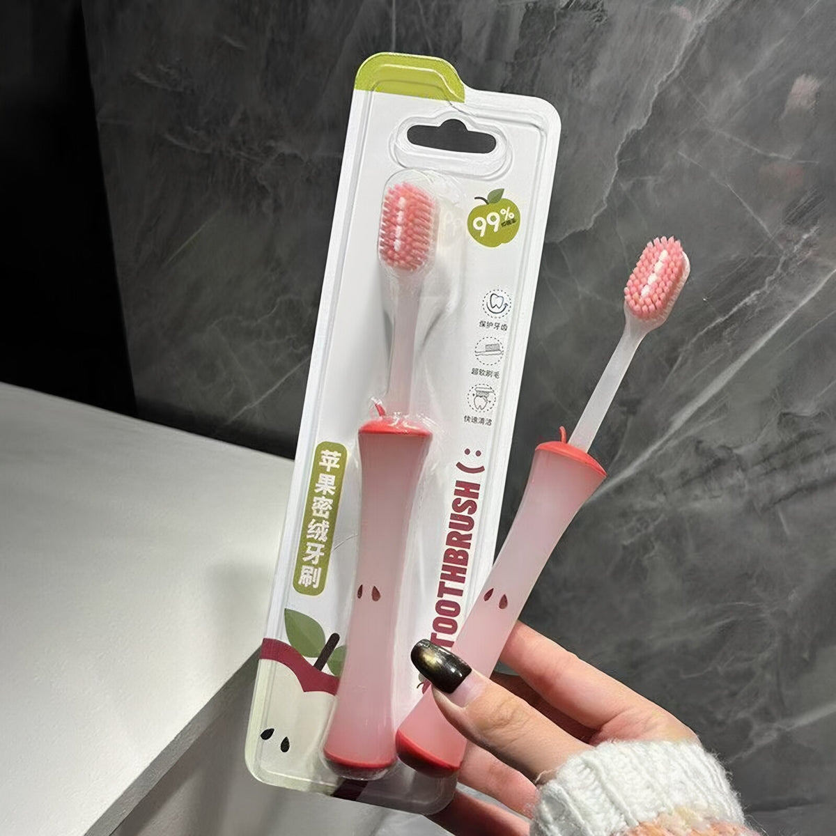 Frozen-Themed Soft Bristle Gum Care Toothbrush Set - Adults, Kids