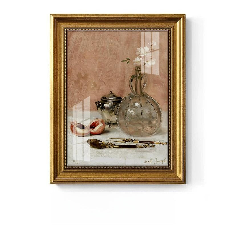 European American Style Decorative Oil Painting with Gold Frame - Landscape or Character