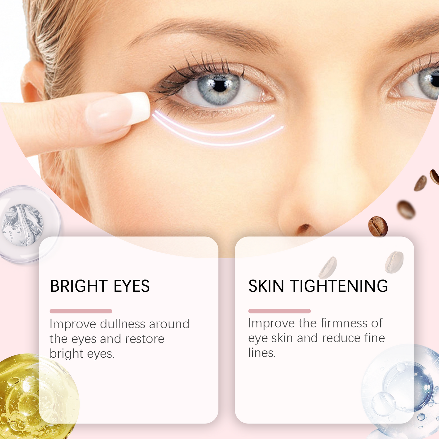 Caffeine Eye Cream Bar - Moisturizing Firming & Brightening Eye Care
