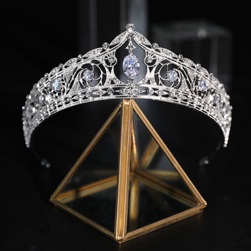 Zircon Crown Hair Accessory - Wedding