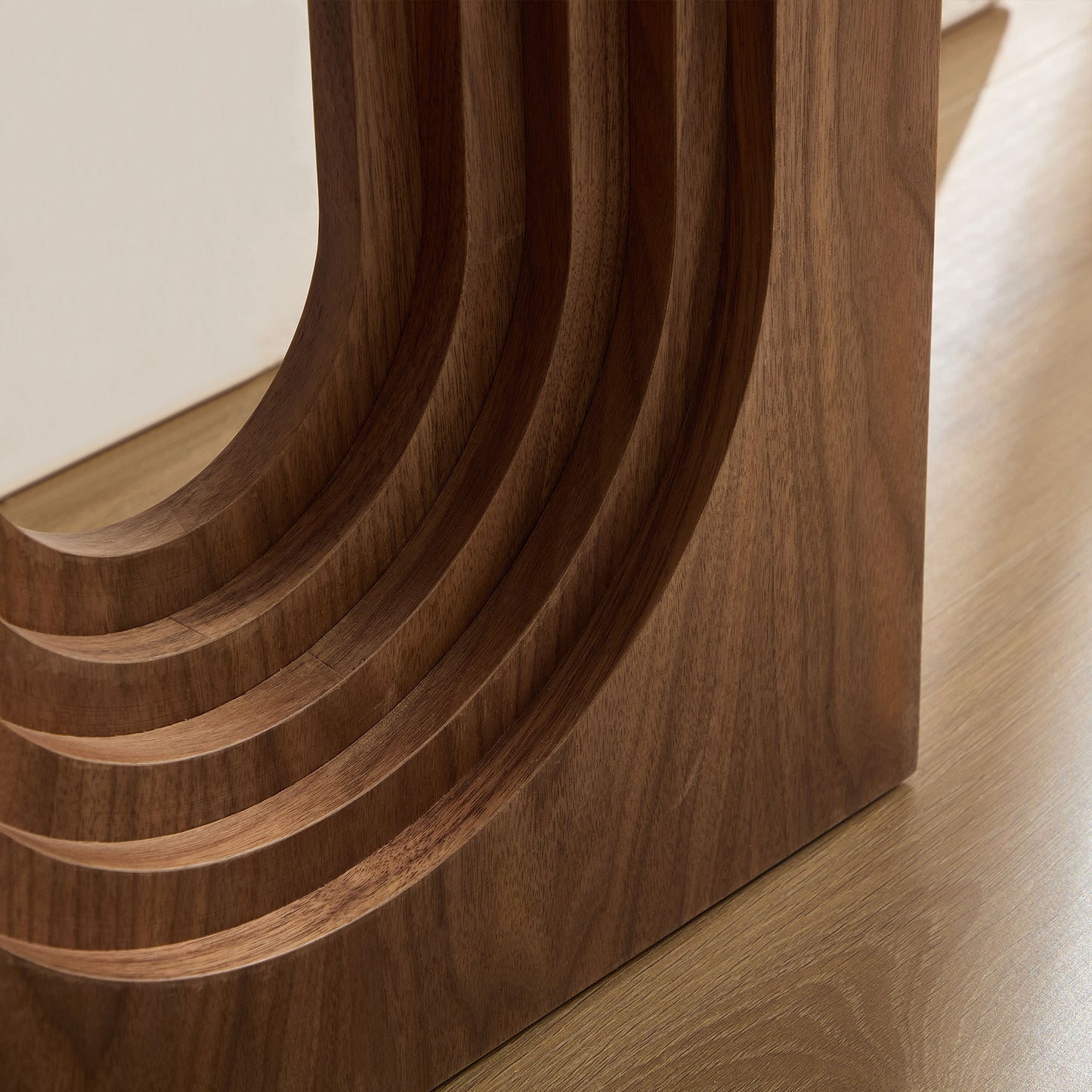 Modern Walnut Console Table - 47.24 Inch Narrow Entryway Table