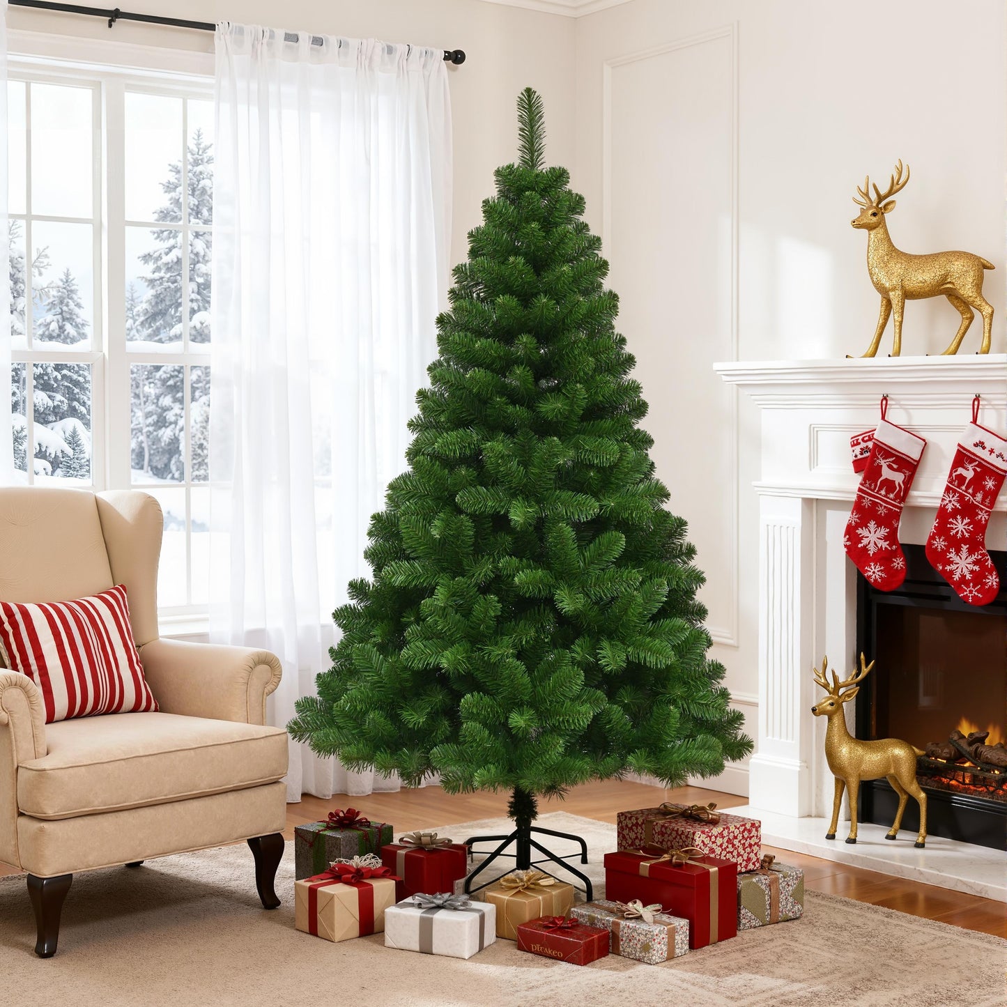 Nordic Minimalist Artificial Christmas Tree - Holiday Decorations