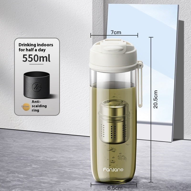 Magnetic Bubble Tea Cup with Separates from Tea Water - Reusable Drinkware