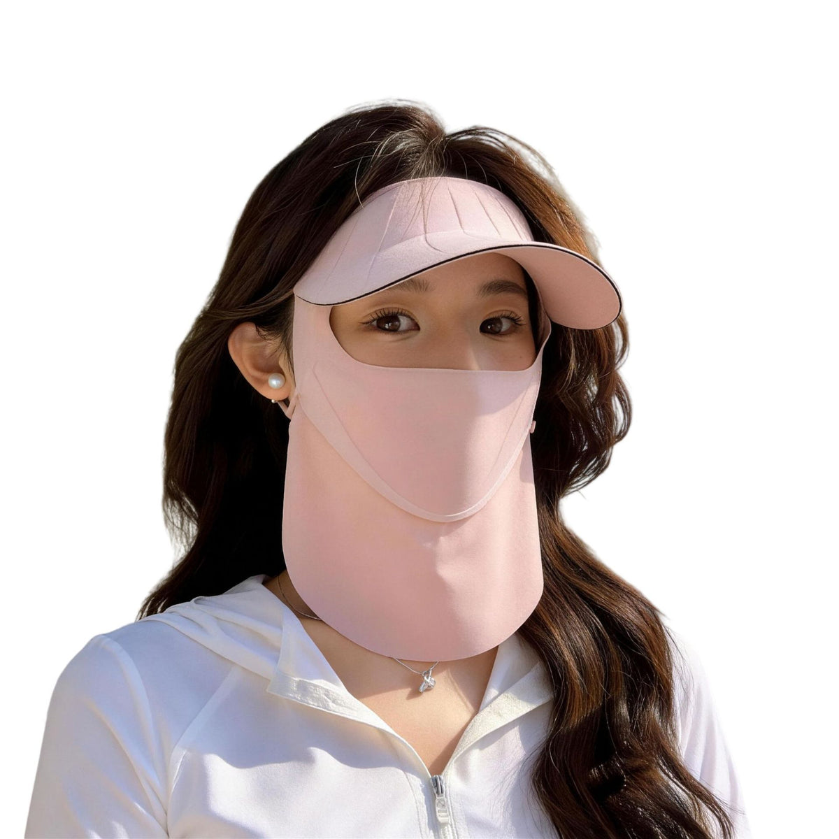 Women's Sun-Protective Face Mask with Extended Visor