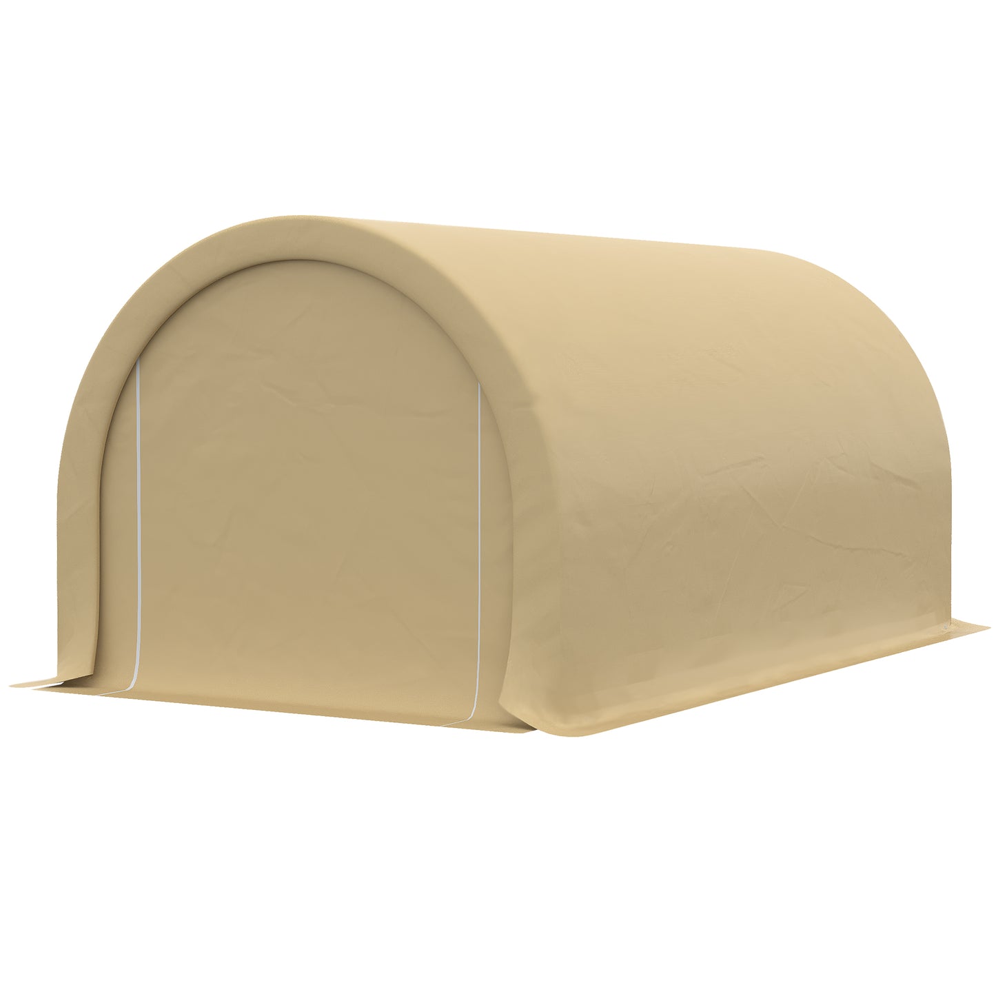 Heavy Duty Portable Garage Canopy - 10x16 ft, Beige