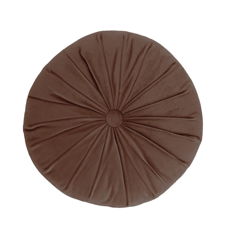 Nordic Handmade Solid Color Round Pumpkin Pillow Modern Cushion 40x40cm