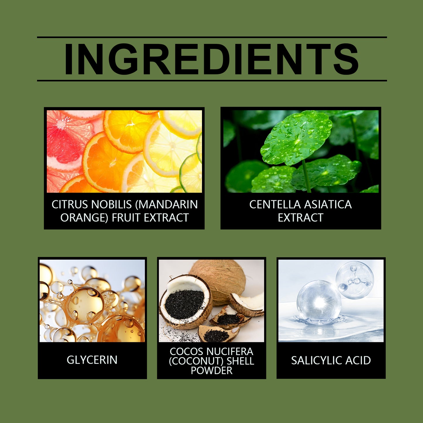 Green Orange Facial Scrub - Moisturizing Citrus Exfoliating Skin Care 100g