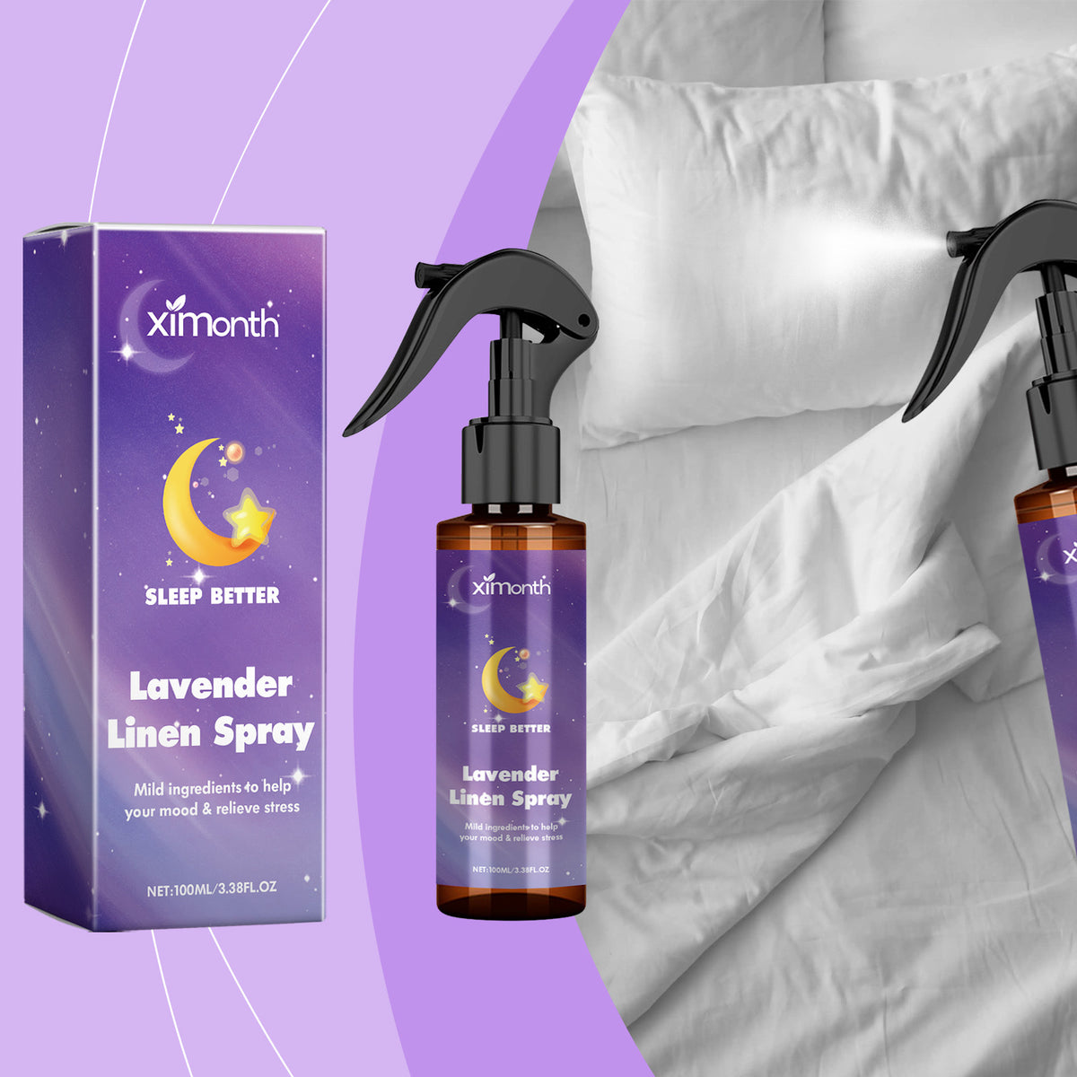 Lavender Essential Oil Care Spray Night