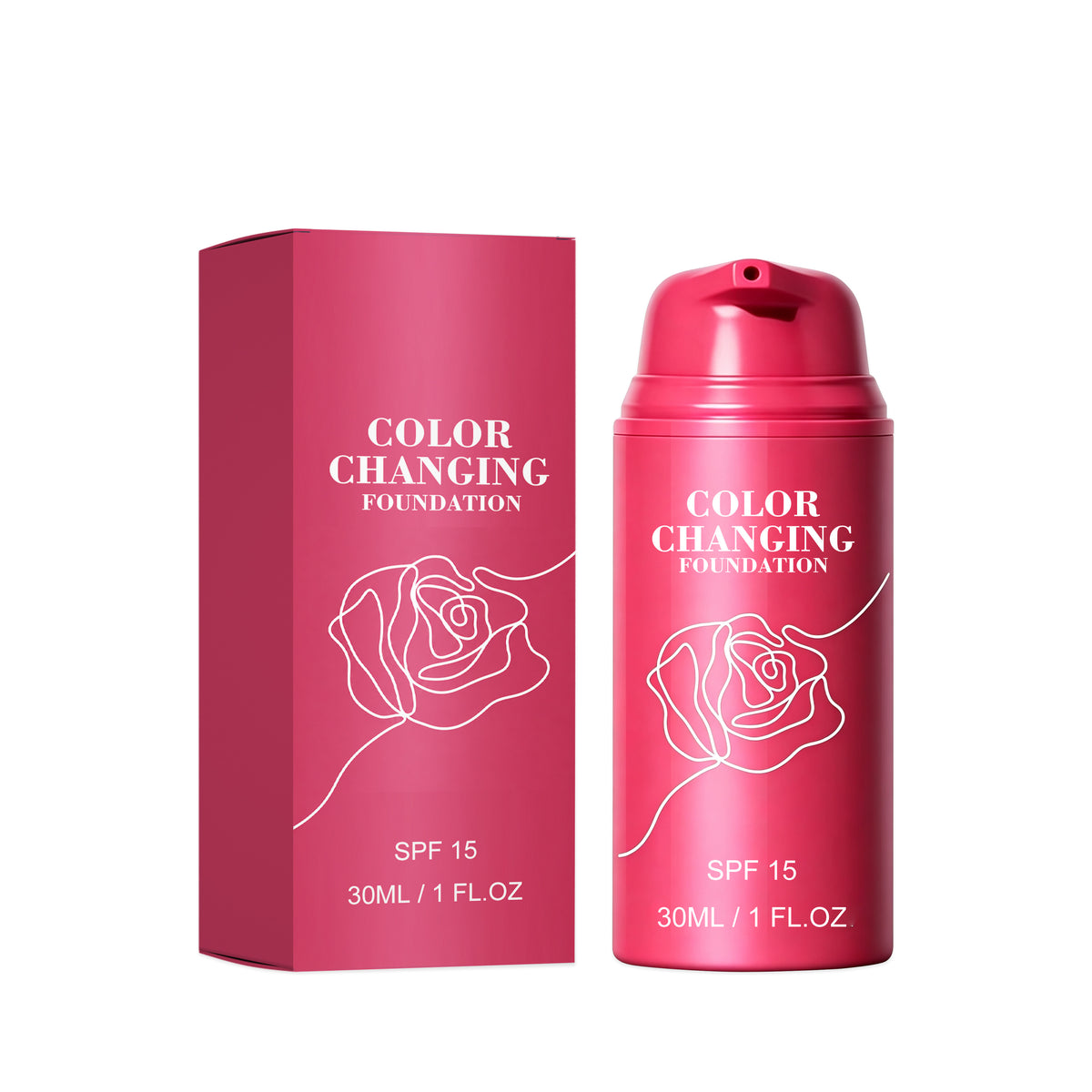 Temperature-Dependent Liquid Foundation 30ml for Skin Care & Makeup
