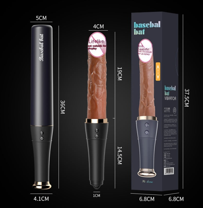 Women’s Automatic Thrusting Sex Toy with Vibration and Heating - Silicone