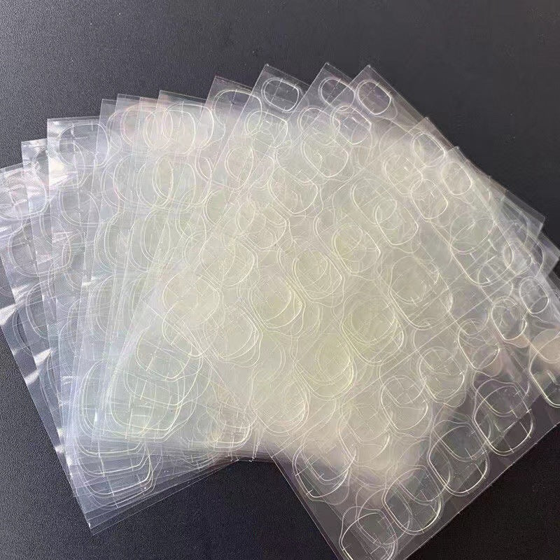 Ultra-Thin Jelly Nail Stickers - Super Sticky Fake Nail Decals for Manicure
