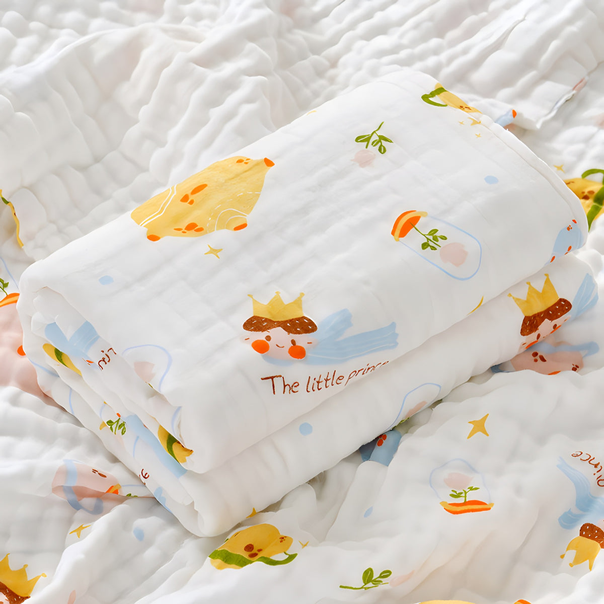 Children's Cotton Bubble Bath Towel 110x110cm - Soft & Absorbent