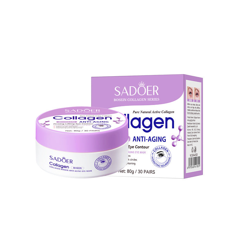 Collagen Hyaluronic Acid Eye Mask for Skin Care - 30 Pairs, All Skin Types