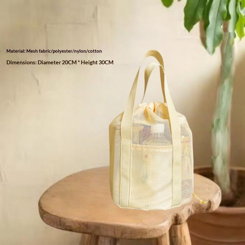 Travel Toiletry Mesh Bag - Lightweight, Breathable, Foldable Cosmetic Storage