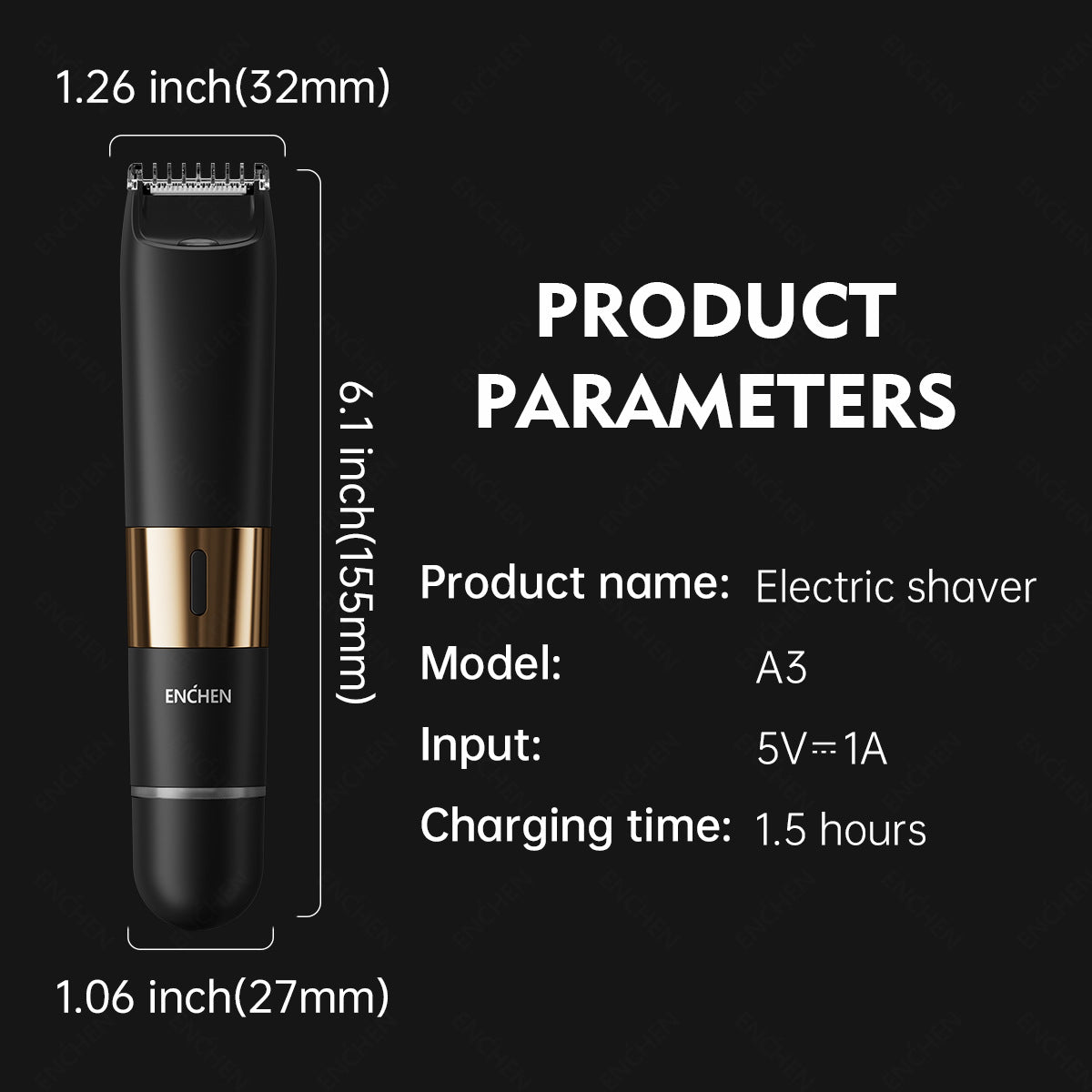 Rechargeable Electric Body Hair Trimmer & Shaver