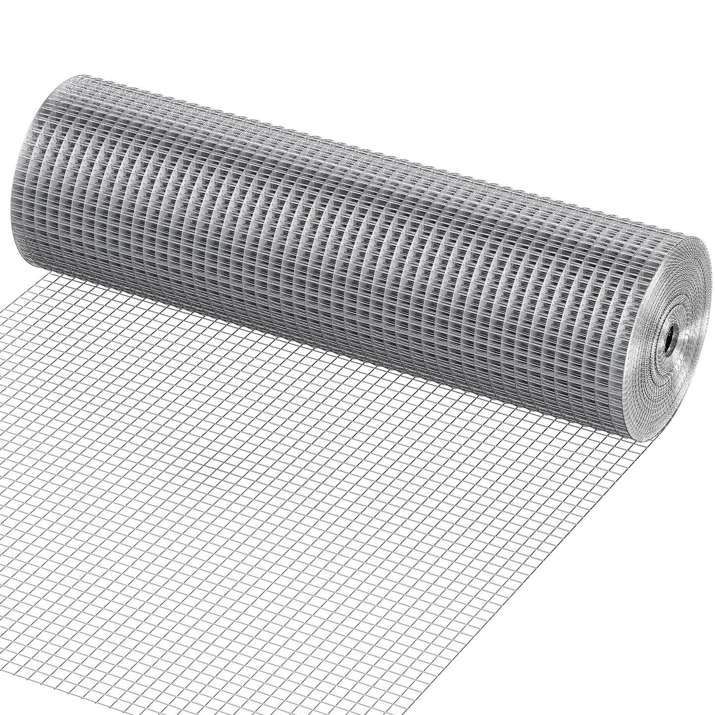 1/2 Inch Galvanized Chicken Wire Fence Roll 24x50 ft Garden Mesh Support