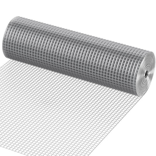 1/2 Inch Galvanized Chicken Wire Fence Roll 24x50 ft Garden Mesh Support