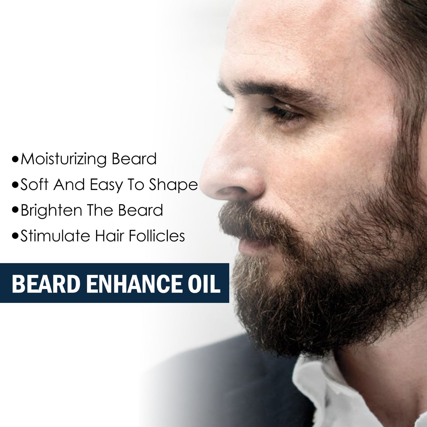 Beard Growth Oil for Men - Ginger & Grape Seed Nourishing Hair Treatment