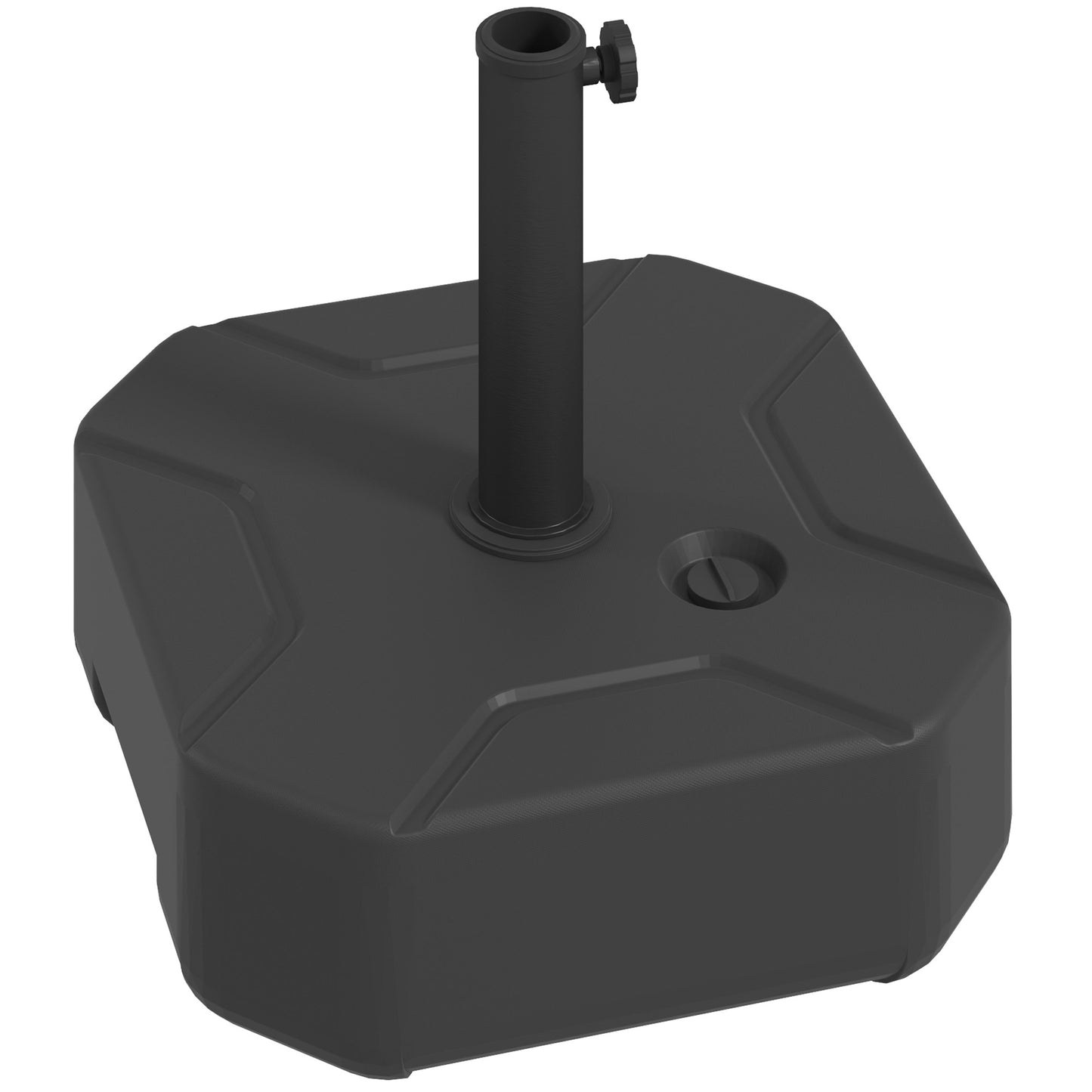 Heavy Duty Square Patio Umbrella Base - 55 lbs Sand Weight