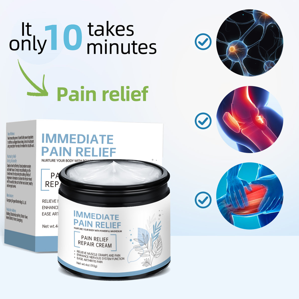 Magnesium Neck Cream Relieve Joint Muscles
