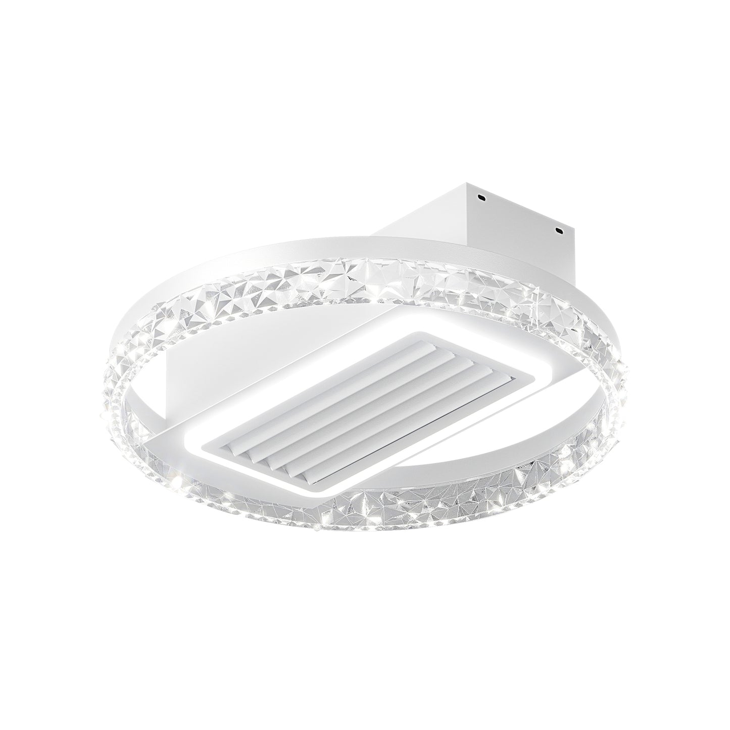 20-Inch LED Bladeless Ceiling Fan Light with Remote Control
