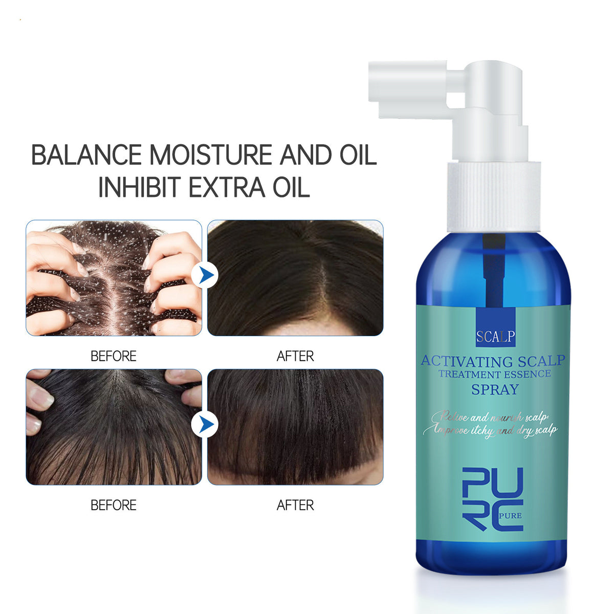 Scalp Care Serum Mist - 60ml Refreshing Spray