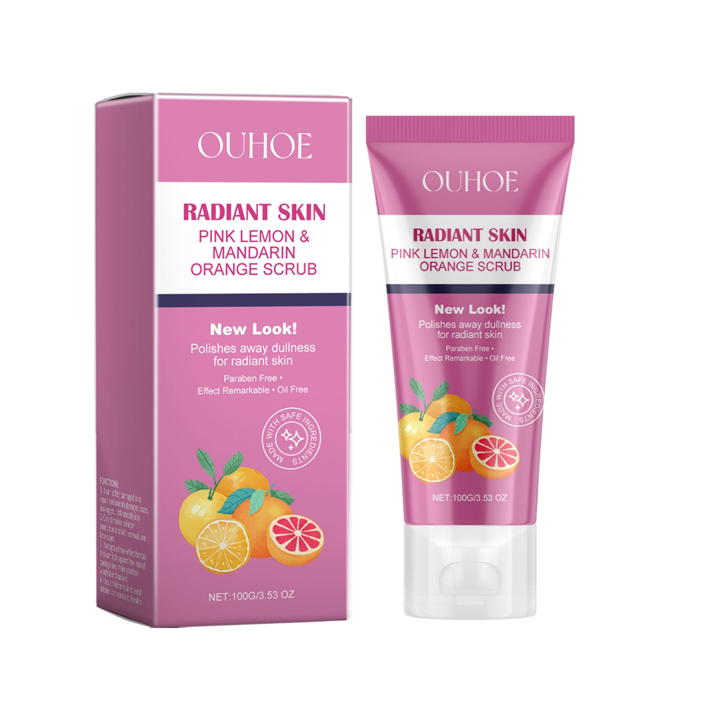 Brightening Facial Scrub with Citrus Extract for Glowing Skin