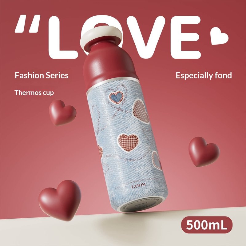Women’s Thermal Water Bottle with Straw - 410ml to 680ml Insulated Drinkware