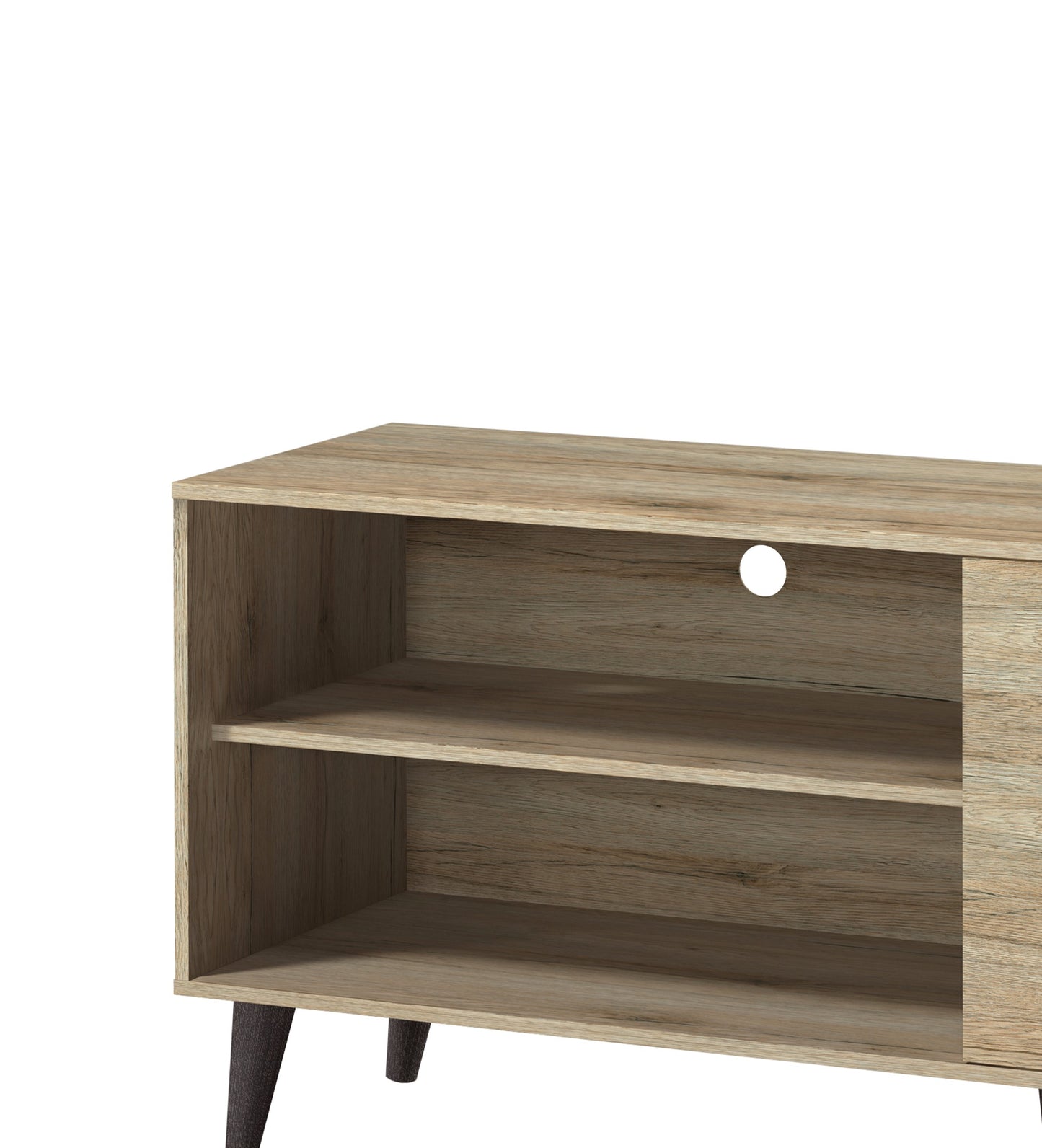 Amidon TV Stand For TVs Up To 63 , With 2 Storage Shelves& 1 Cabinet,
