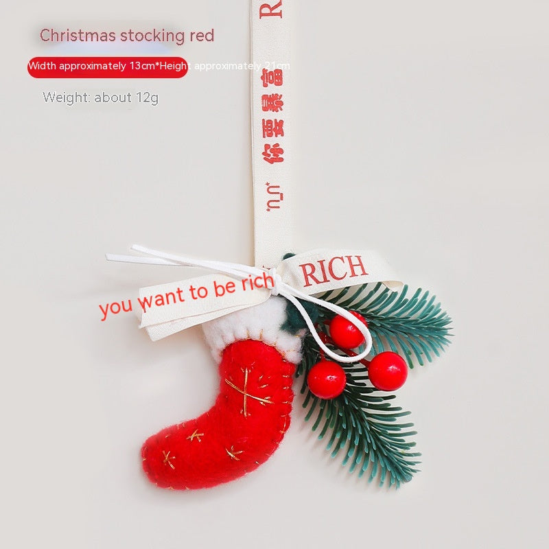 Nordic Style Christmas Decoration Pendant for Vehicles - Festive Holiday Ornaments