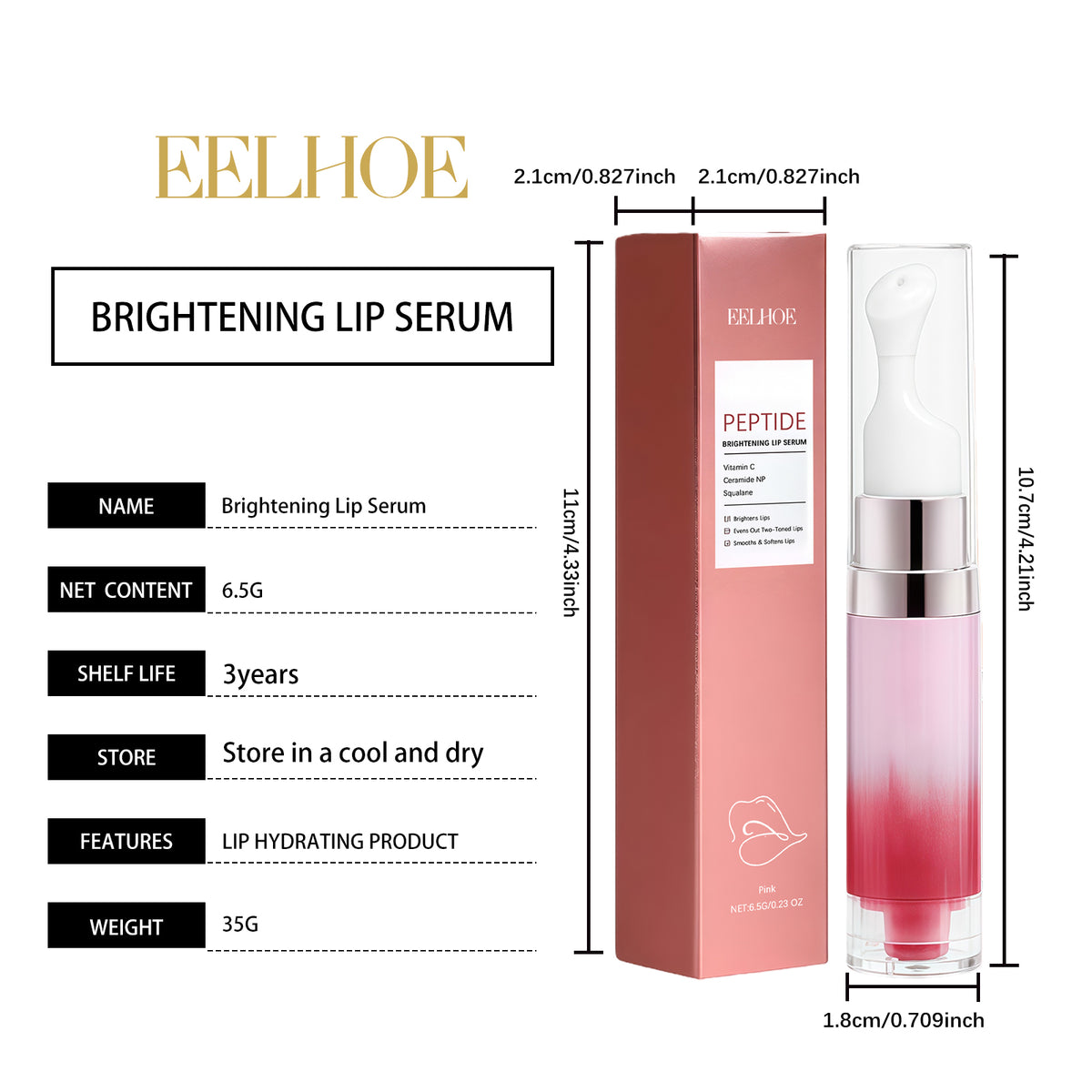Pink Lip Moisturizing Essence - Skin Brightening & Nourishing 6.5g