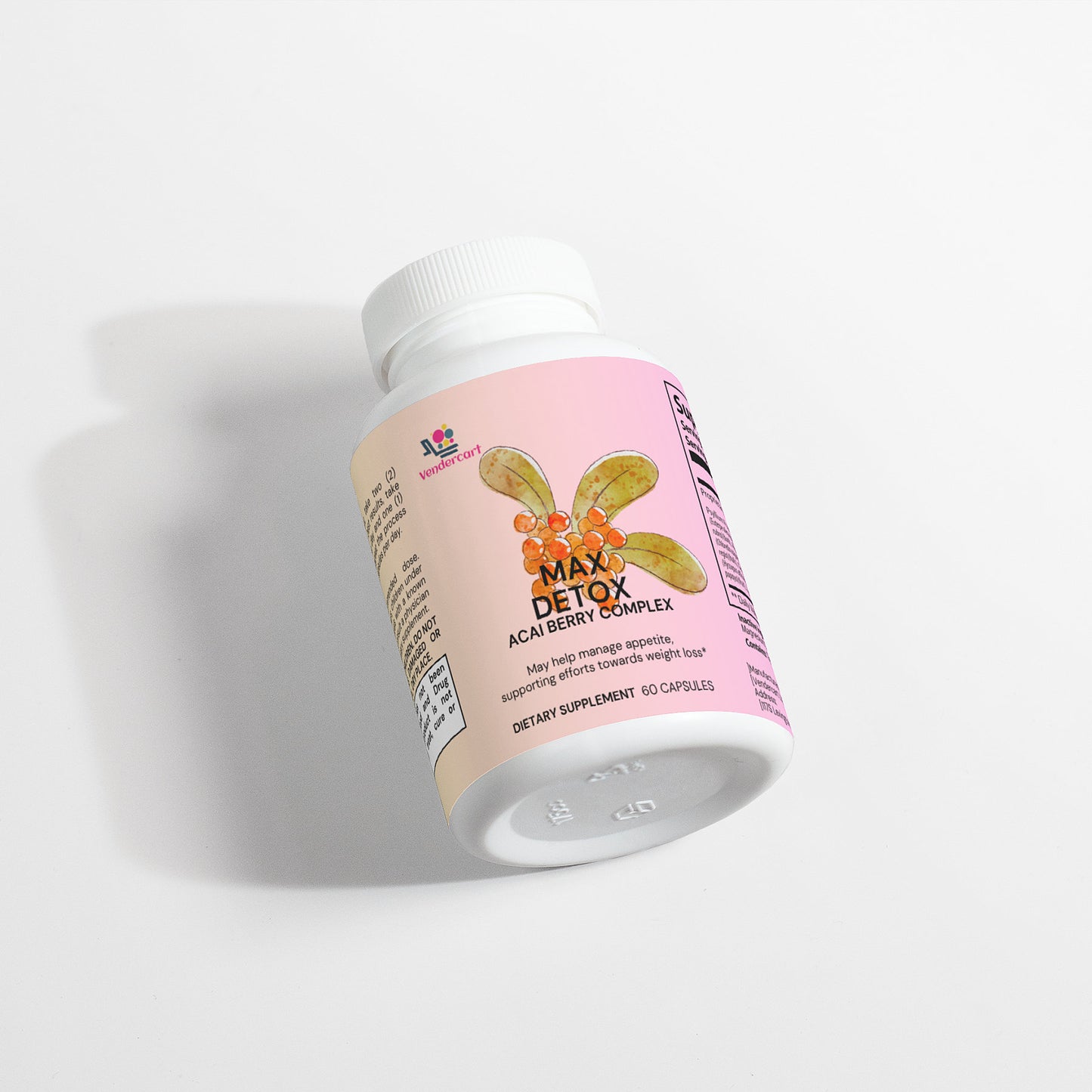 Max Detox Acai Berry Dietary Supplement - Natural Digestive & Cleanse Support
