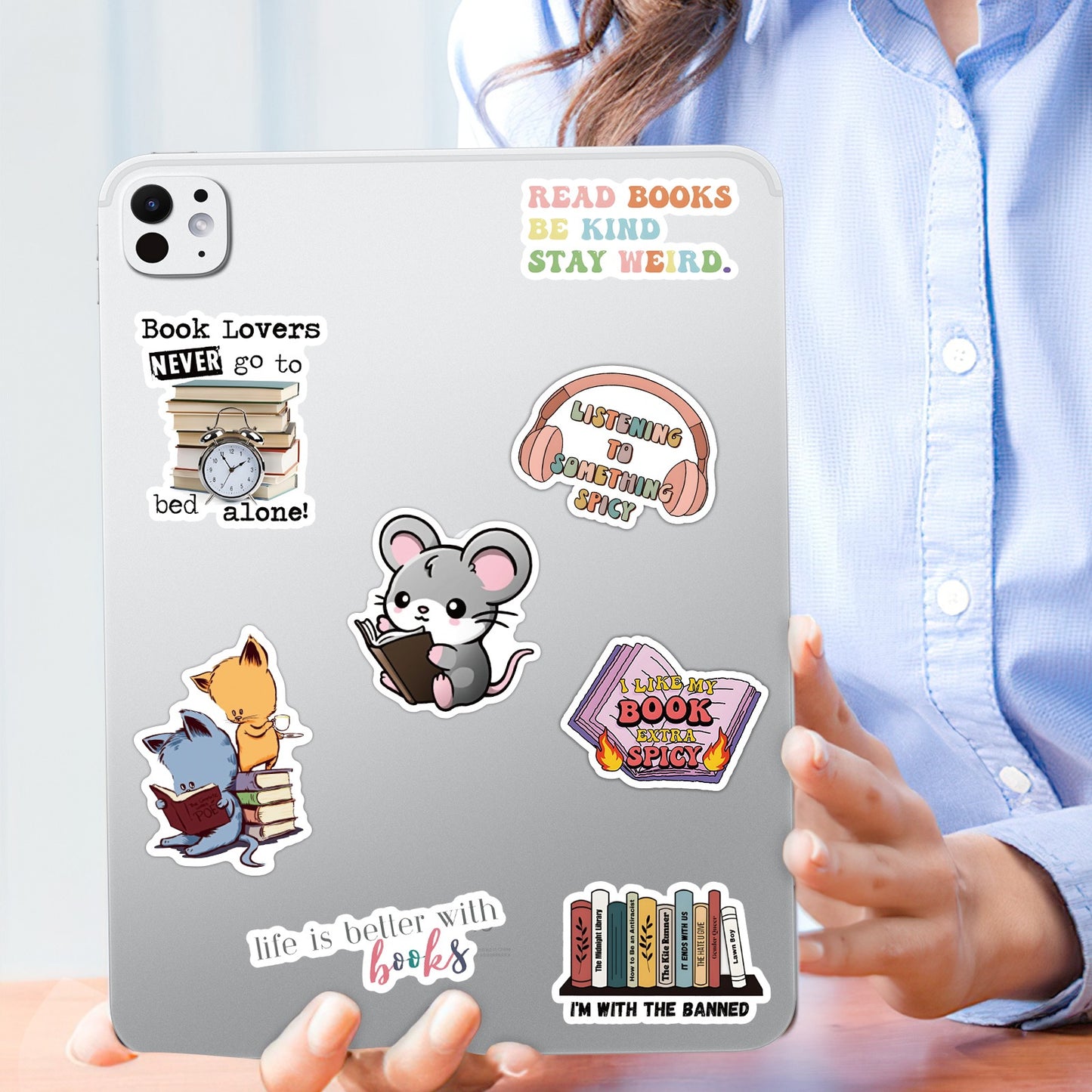 324Pcs Book Stickers - Aesthetic Vinyl Decals for Laptops & Water Bottles