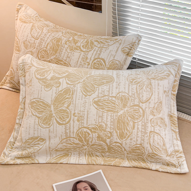 Extra-Thick Milk Velvet Pillowcases - Soft Home Textiles, 1 Pair