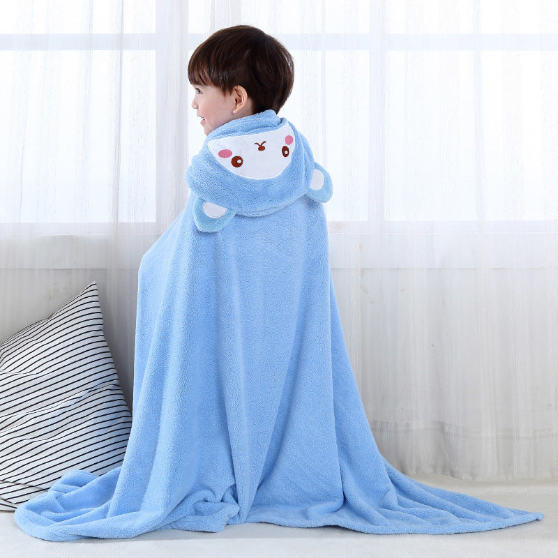 Baby Hooded Bath Towel - Soft Organic Cotton Infant Bath Wraps for Kids