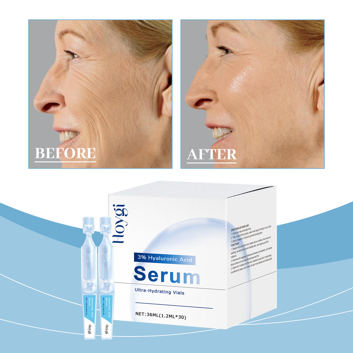 Hyaluronic Acid Anti-Wrinkle Essence - 30 x 1.2ml