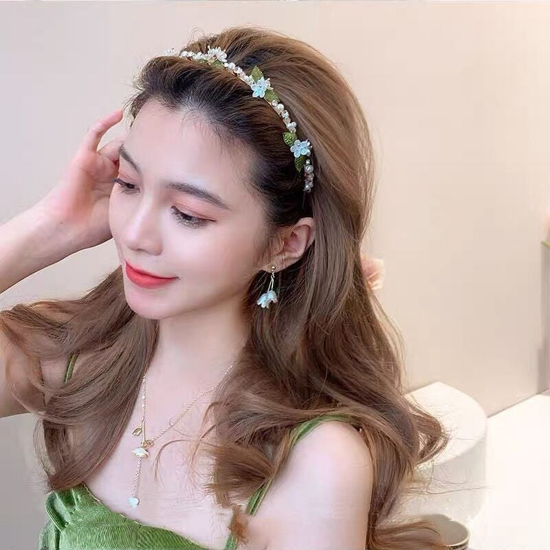 Pearl Flower Hair Bands for Women