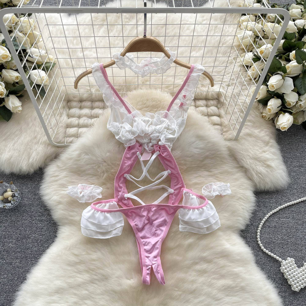 Women's Maid Costume Set with Accessories - Customizable Colors & One Size