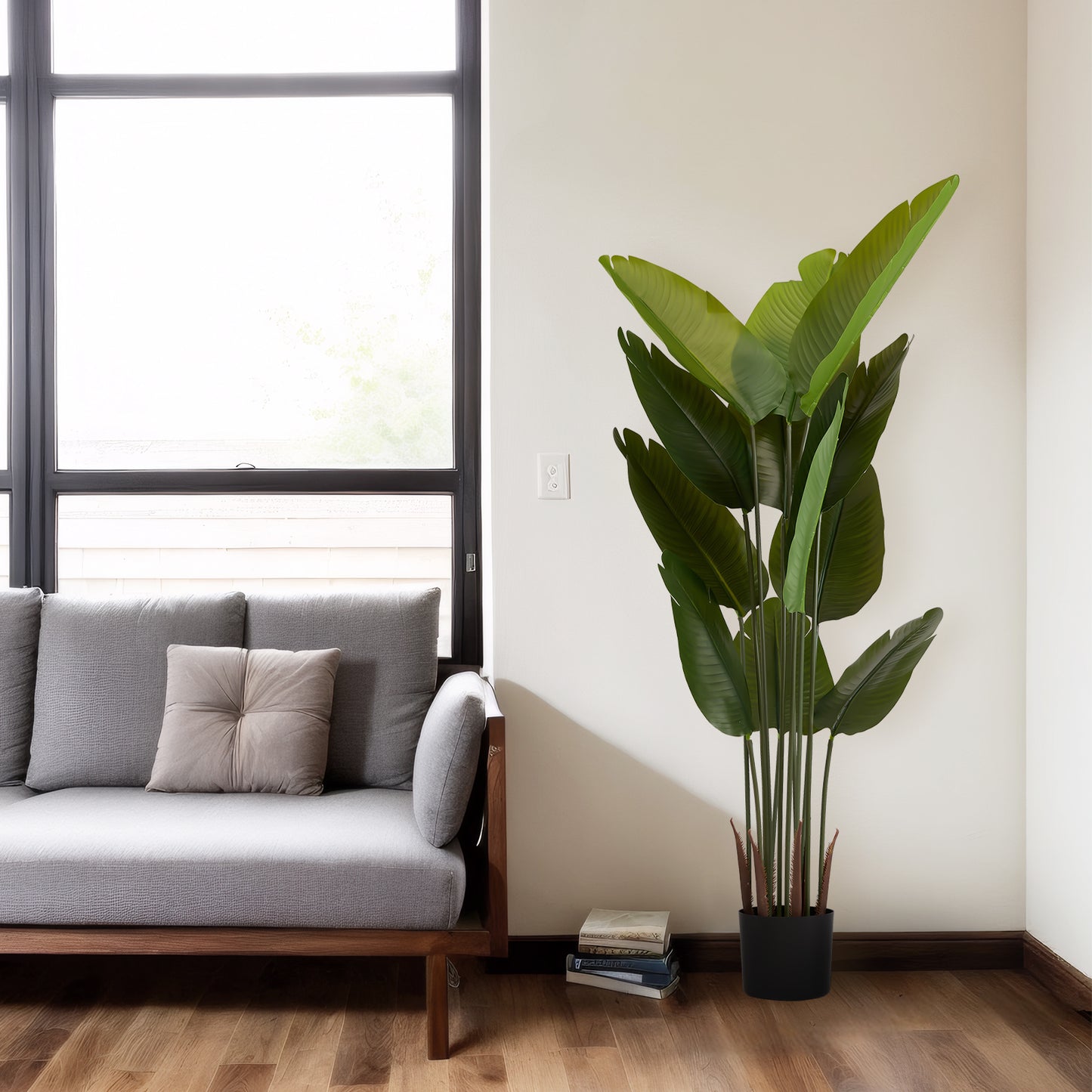 Artificial Bird of Paradise Plant - 5.2ft Faux Tropical Tree